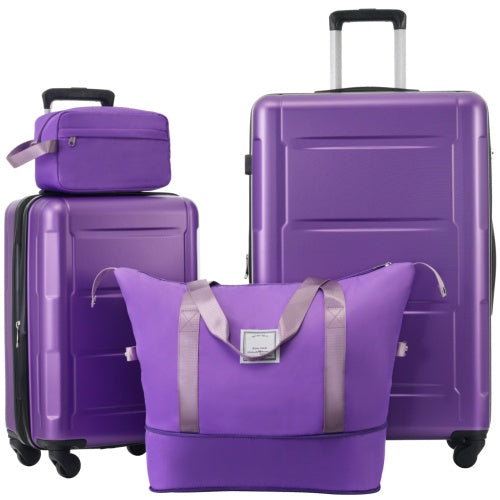 2 Piece Luggage Set With Bags Expanable Spinner Wheels ABS Lightweight Suitcase With TSA Lock 20inch And 28inch